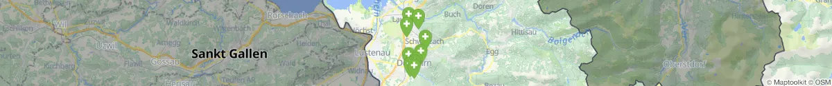 Map view for Pharmacies emergency services nearby Schwarzach (Bregenz, Vorarlberg)